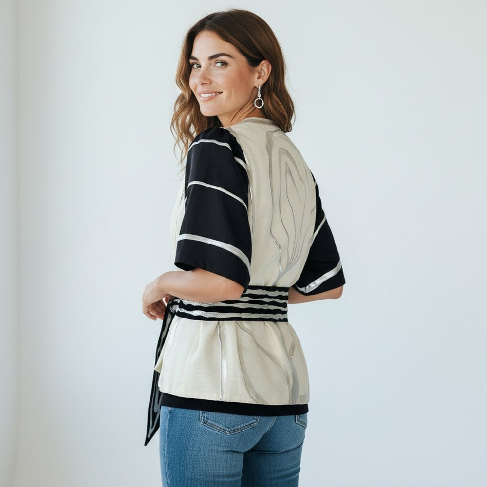 VINTAGE 80's Terry & Toni | M | Art-To-Wear Hand Painted Avant-Garde Jacket Top